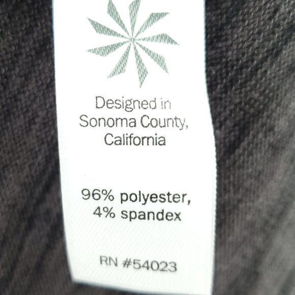 Athleta Blissful Sharkbite Long Sleeve Side Zip Top L Shale Heather Gray - Picture 14 of 16